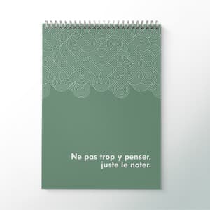 2 Bloc-notes avec reliure spirale - 40 pages