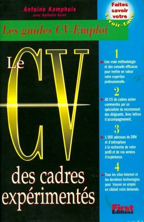 Le CV des cadres expérimentés - Antoine Kamphuis