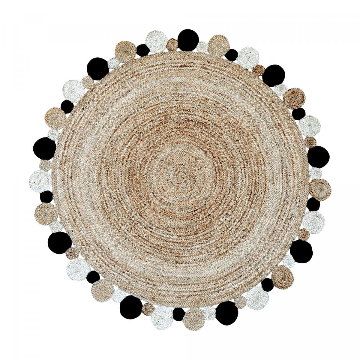 Tapis rond JT RONDI , tapis jute artisanal